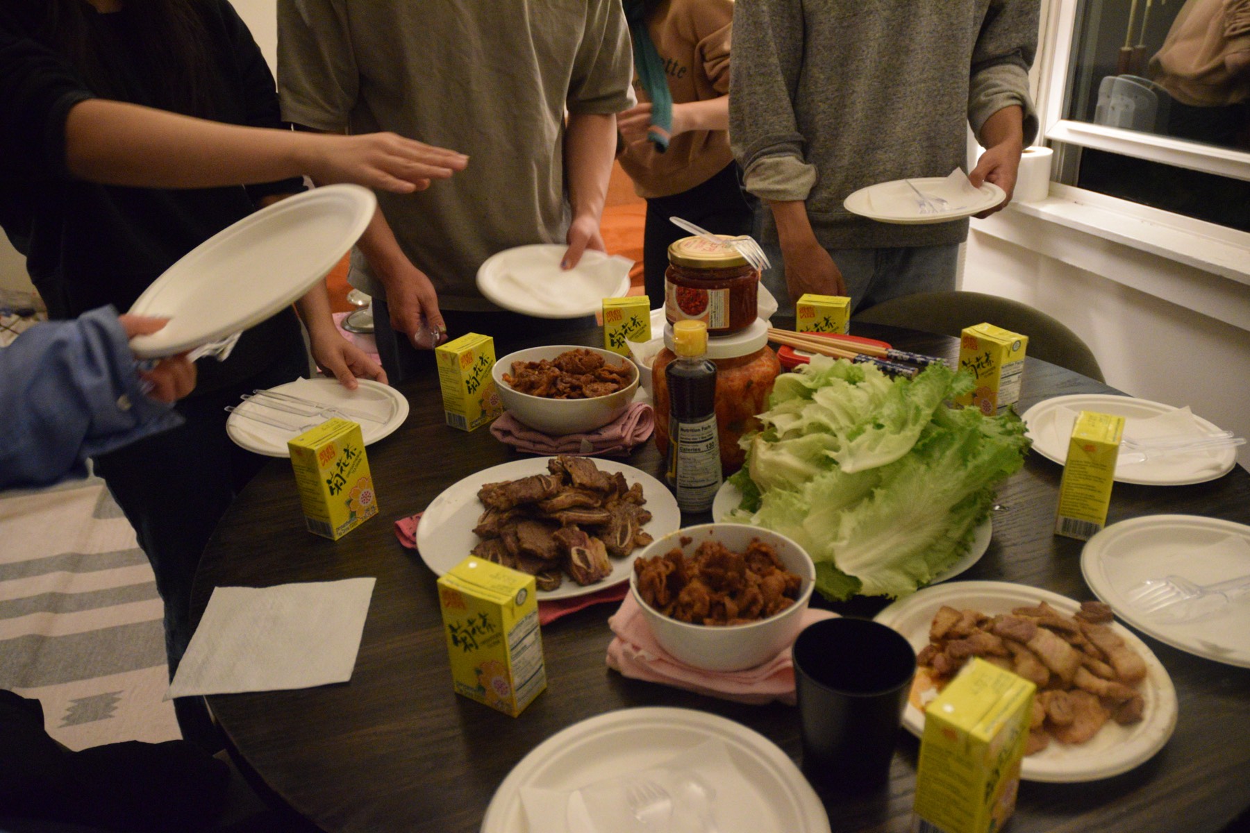 A Korean meal hosted at my apartment at Brown