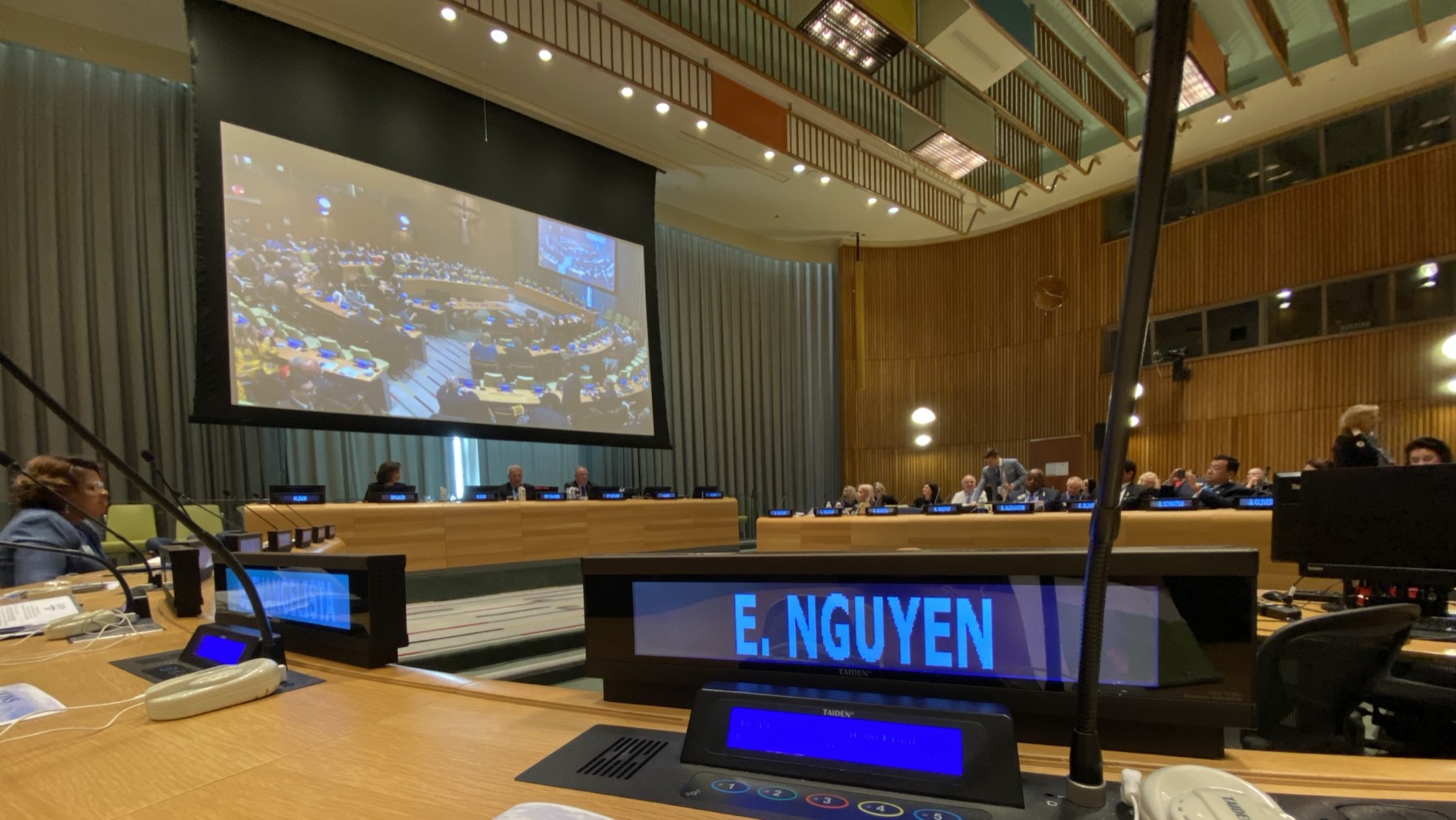 Speaking at the United Nations HQ in New York City